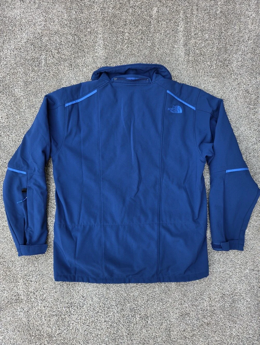 The North Face Apex Elevation Softshell Jacket Zip Coat Blue Mens Size Medium
